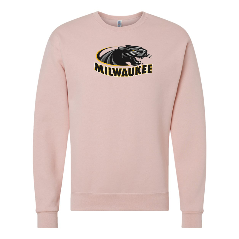Men's Wisconsin Milwaukee Panthers JERZEES NuBlend Crewneck Sweatshirt